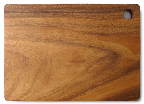 Rectangular Chopping Board with Hole 12" x 9" x 0.75