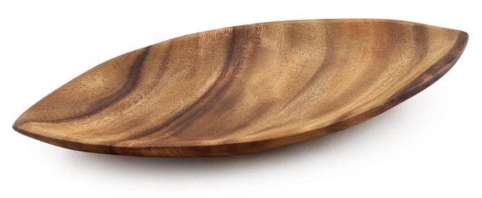Canoe Dish w/ Base 12.5" x 4.5" x 0.75"