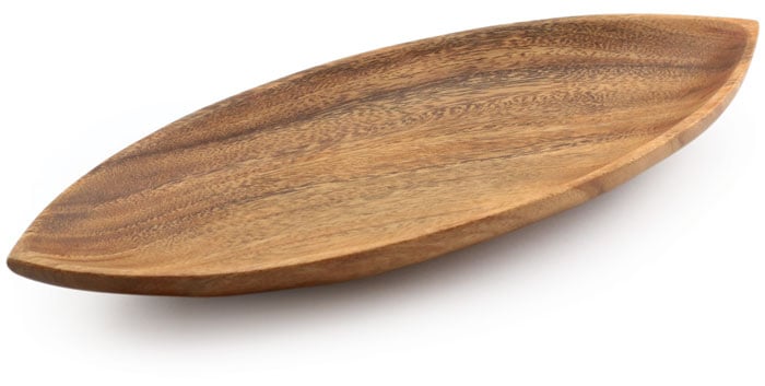 Canoe Dish w/ Base 14" x 5.5" x 1"