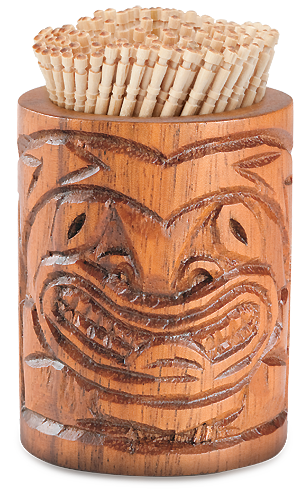 Tiki Toothpick Holder 2.5" x 2"