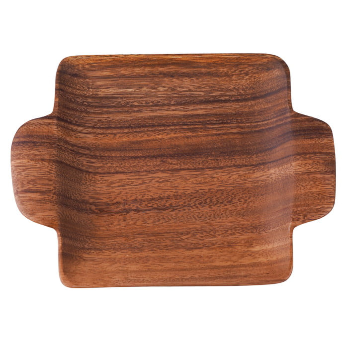 Square Plate with Handle 11" x 8" x 1"