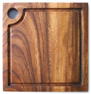 Square Chopping Board with groove 12" x 12" x 0.75"