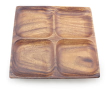 4 Container Square Tray - 10" x 10" x 1"