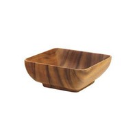 Square Bowl w/ Base 6" x 6" x 3"