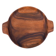 Round Plate with Handle 14.75" x 12" x 1.75"