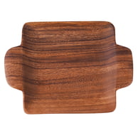 Square Plate with Handle 11" x 8" x 1"