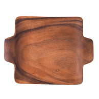 Square Plate with Handle 13" x 10" x 1.25"